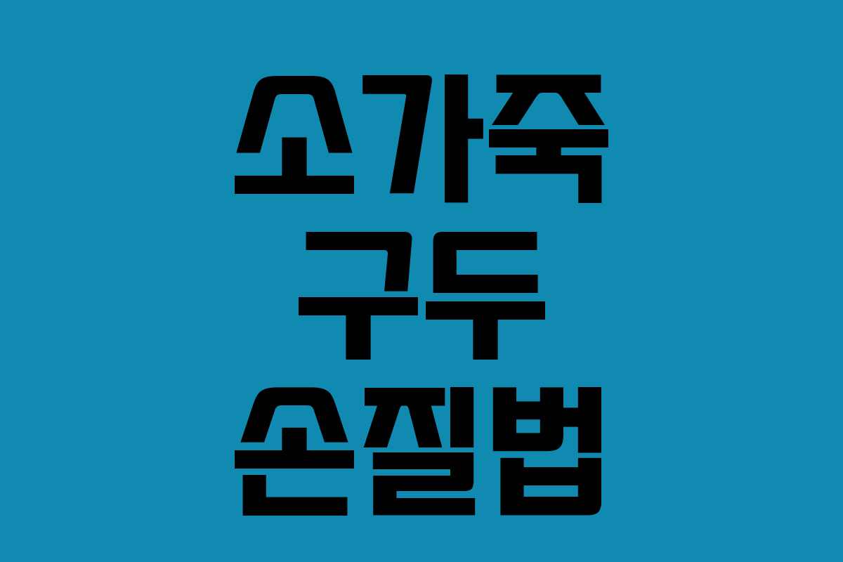 소가죽 구두 손질법