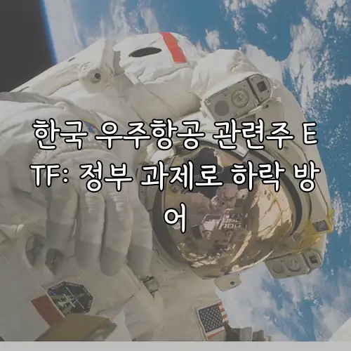 한국 우주항공 관련주 ETF: 정부 과제로 하락 방어